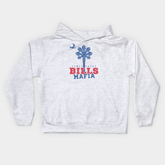 Palmetto State of Mafia - White Kids Hoodie by Lowcountry Bills Mafia